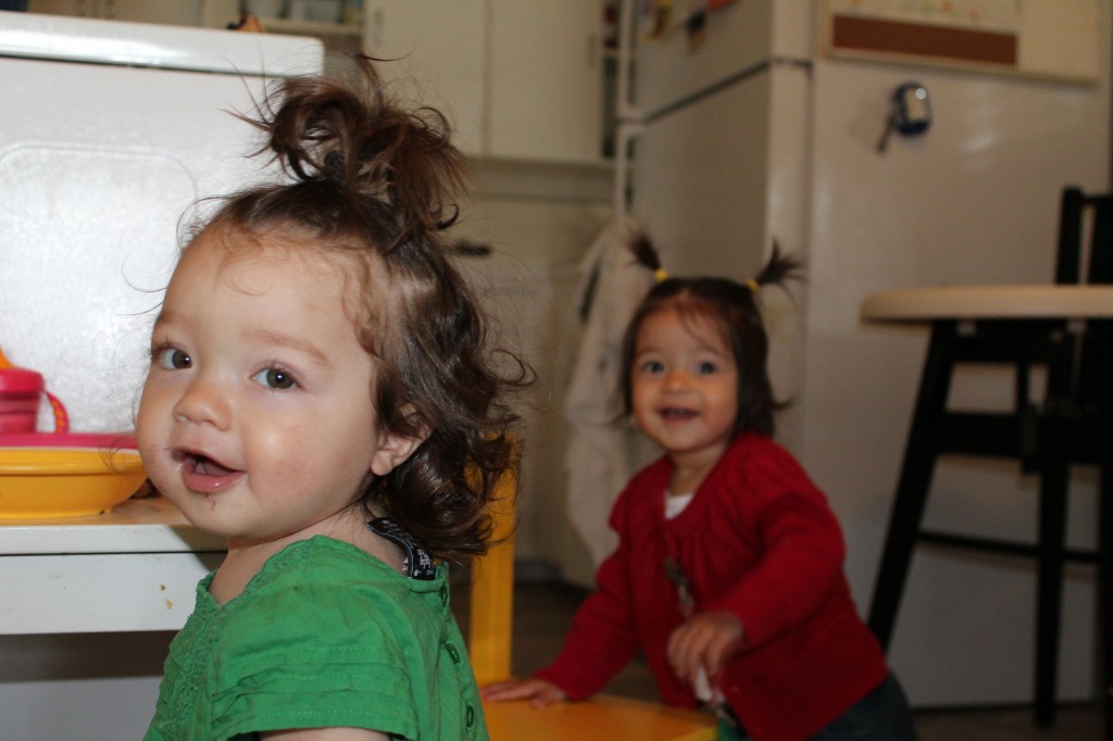These are the two cutest one-year olds on the planet Earth right now. 
