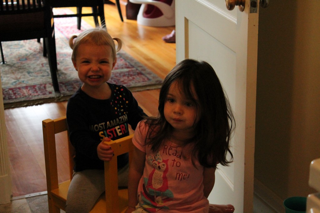 They were pretending to be a choo-choo train, and Sophia specifically requested a photo shoot. So happy to oblige.