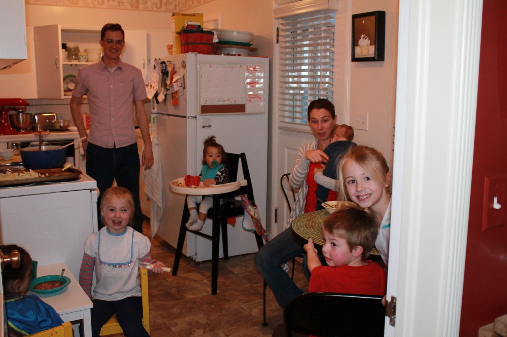 We had a play date and dinner, with our friend, Jill, and her four kids.