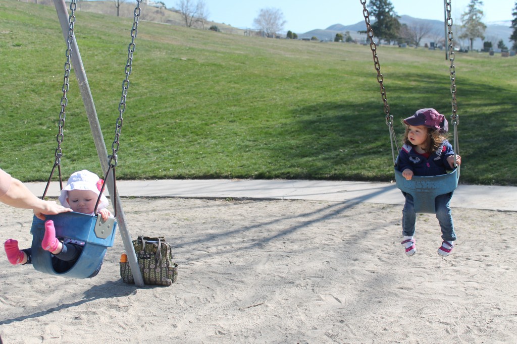 Liv and Mary swinging
