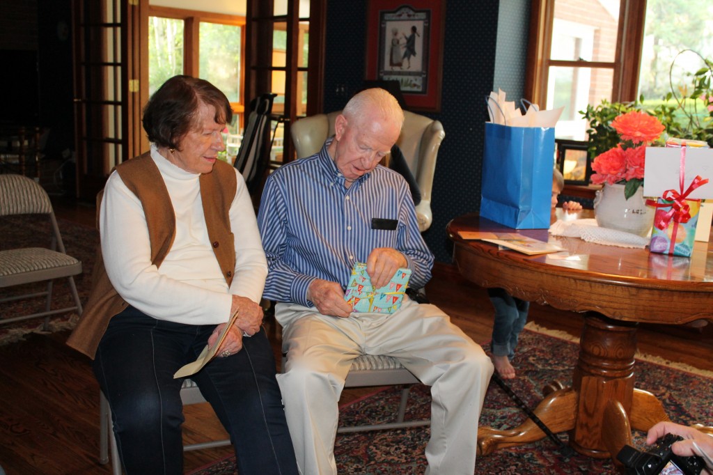 We celebrated Grandpa Miner's birthday today, too!