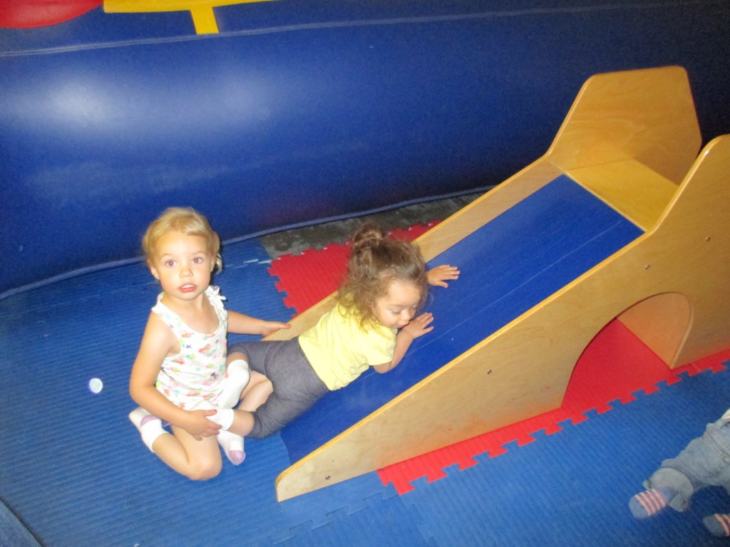 They had more fun on this slide than anything. Oh, the irony.
