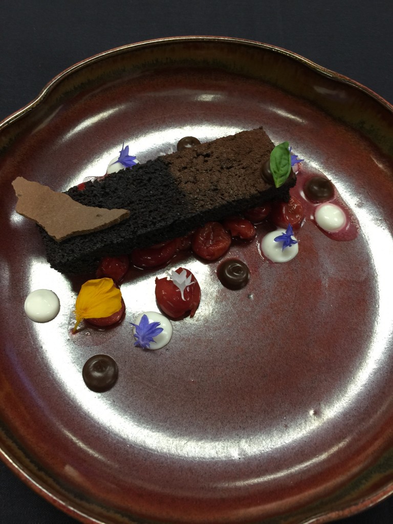 The best dessert ever! Deconstructed German chocolate cake with a dehydrated chocolate mousse. 