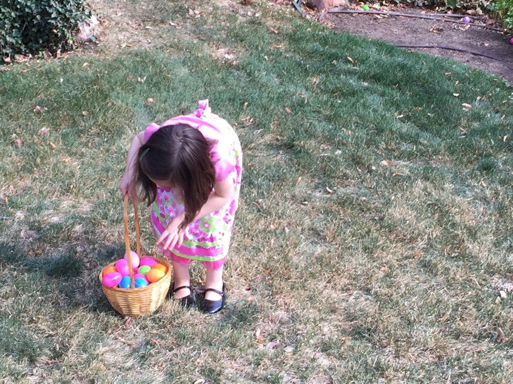 Egg hunt at the Miners'.