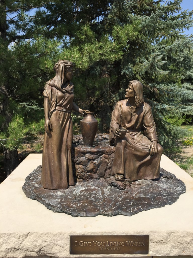 Christ teaching the Samaritan woman about living water.