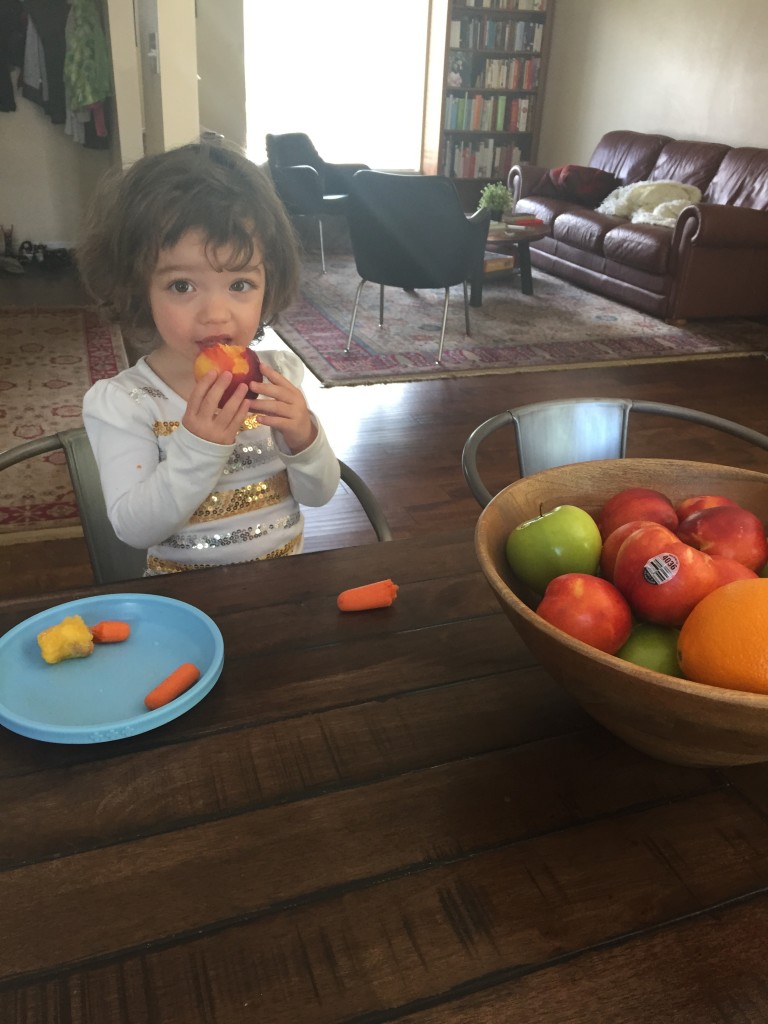 Mary loves nectarines! They are her summer clementines. 