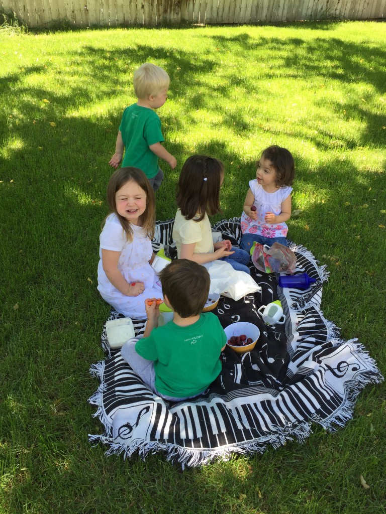 We had a picnic with Chelsea and her kids.