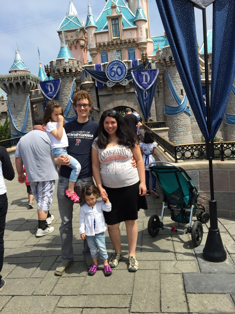 The girls were pretty subdued for the morning. We wondered if we should keep them up until 2am every time we go to Disneyland.  It's so easy to keep track of tired children!