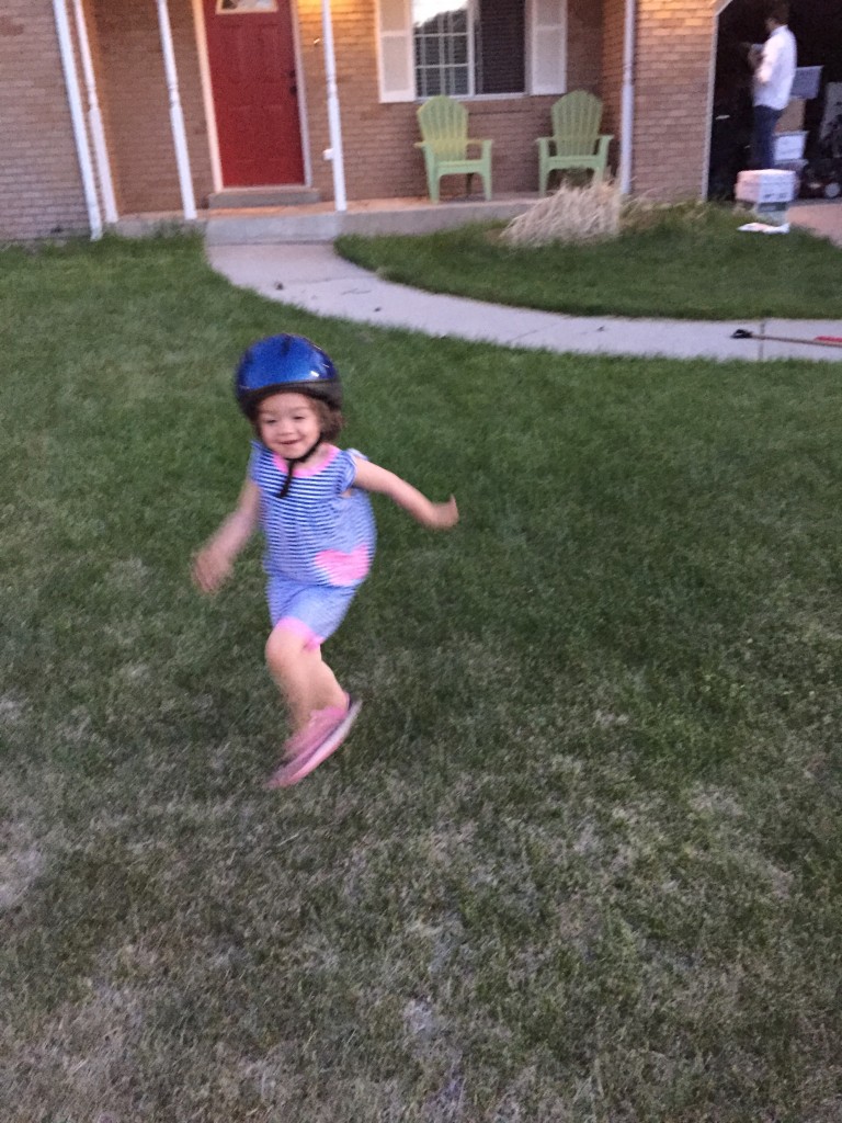I already had my phone out, so I got to catch Mary running toward me on camera. I love this little girl so much.