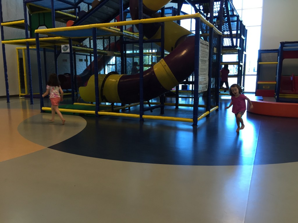 After the festival, we spent an hour at the indoor play place at the Provo Recreation Center. 