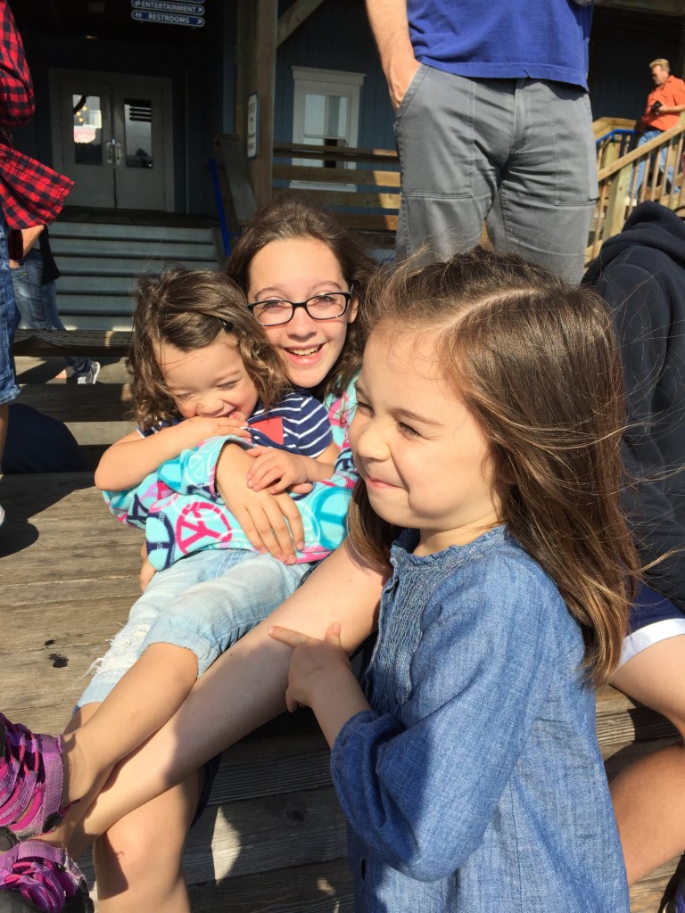 The girls at the pier.