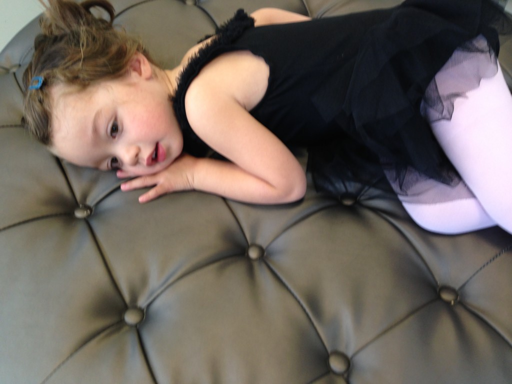 Mary was a little tired before ballet.