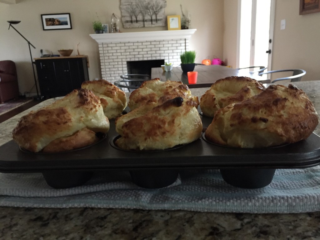 Yesterday I made popovers for Lydia's play date with her best friend in the whole universe (her words), Gunnar. He was a sweet boy, and he, Lydia, and Mary played together beautifully. It made me happy to hear so many squeals of joy all day long.