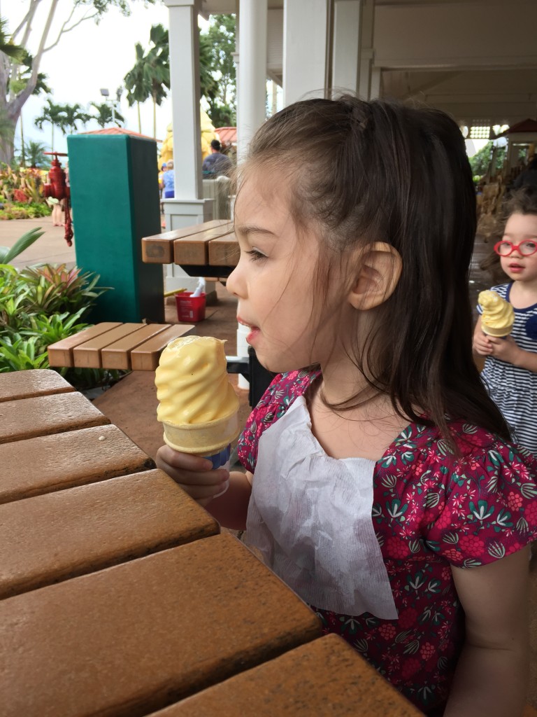 I should have taken a picture of Abe eating the pineapple ice cream from the Dole Plantation. He had a spiritual experience eating his Dole whip.x