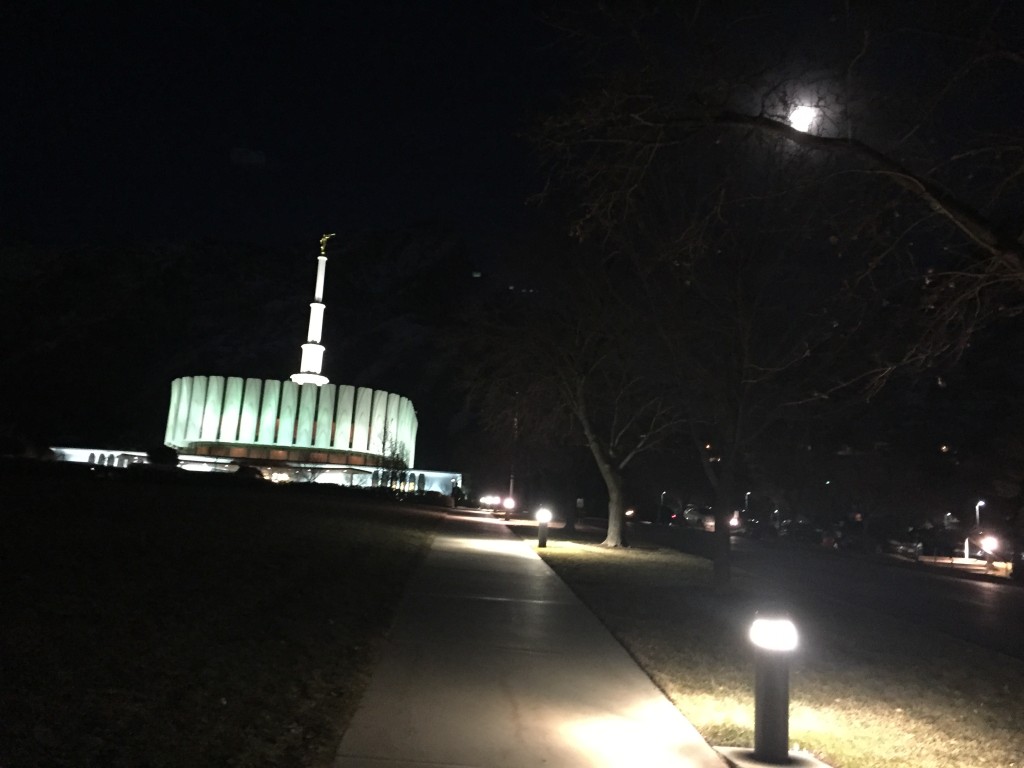 I went to the Provo temple last night. It was packed, but peaceful.
