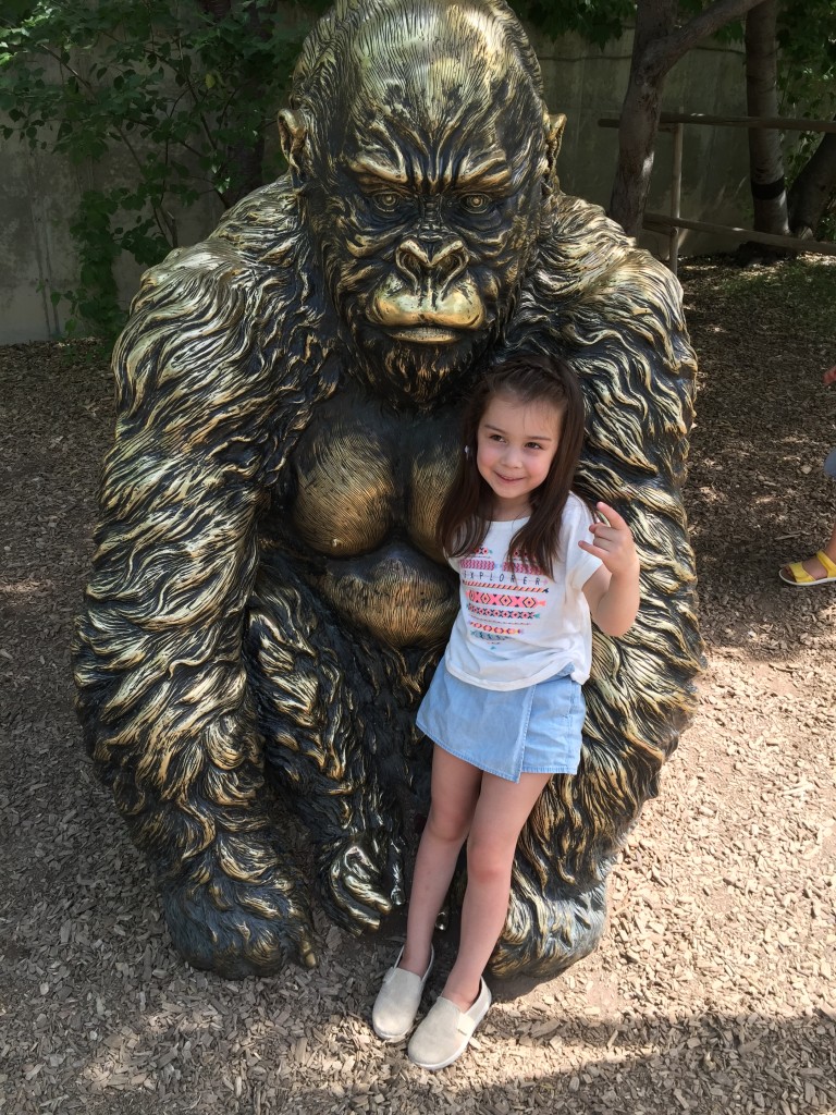 Ever since the news about the kid who fell into the gorilla exhibit aired, the kids have internalized the consequence for not listening to Mommy. When I asked Lydia what happens when she doesn't listen, she promptly responded that she would get beaten up by a gorilla. I am sort of okay with that paradigm.