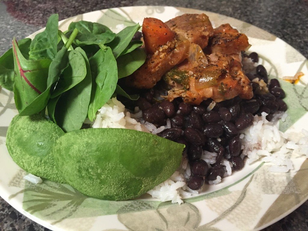 Roussie invited us to her apartment and made Haitian food for our lunch. It was delicious!