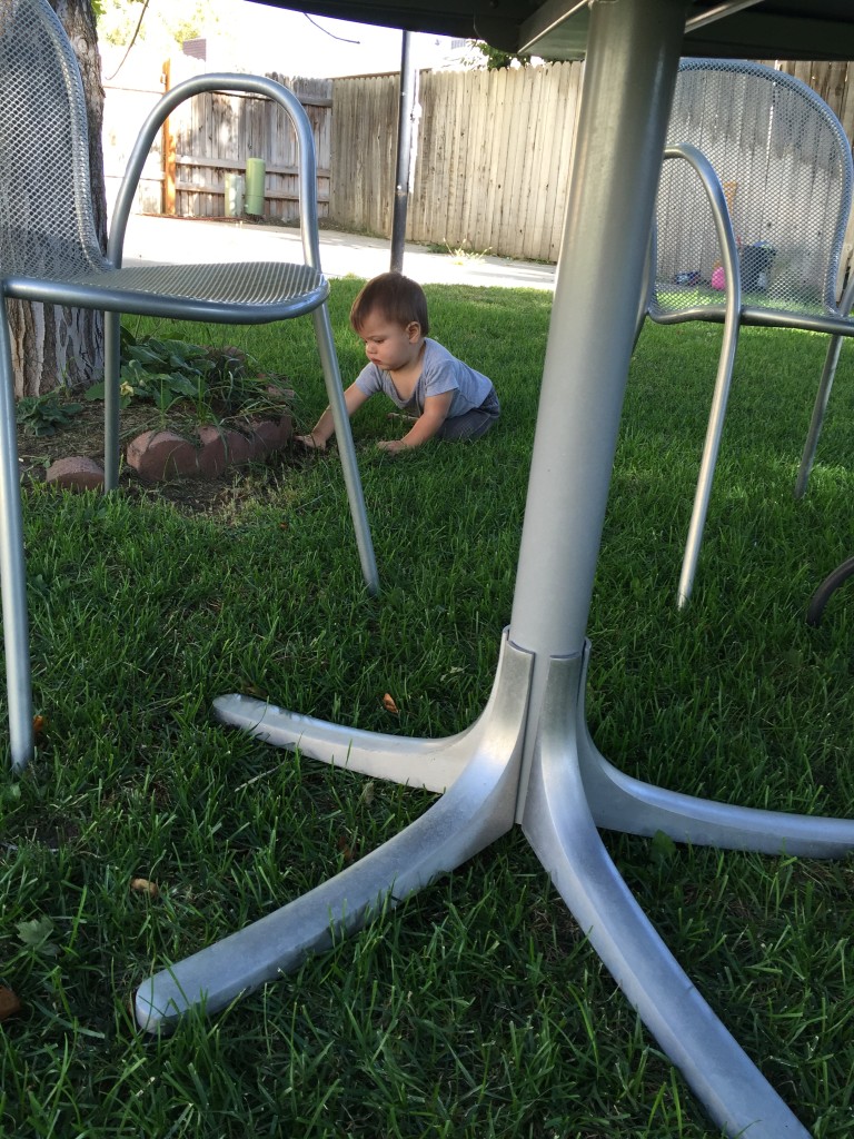 I took this while trying to sneak a picture of Ammon playing in the dirt. I felt so peaceful and happy watching my baby and reading scriptures.