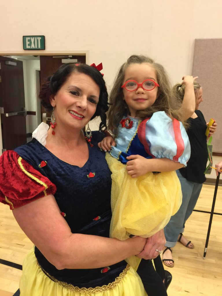 At the ward Halloween party there were two Snow Whites!
