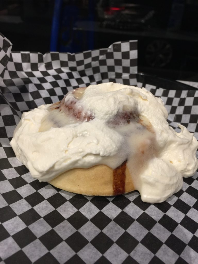 Our homely yet DELICIOUS cinnamon bun from Cinnaholic.