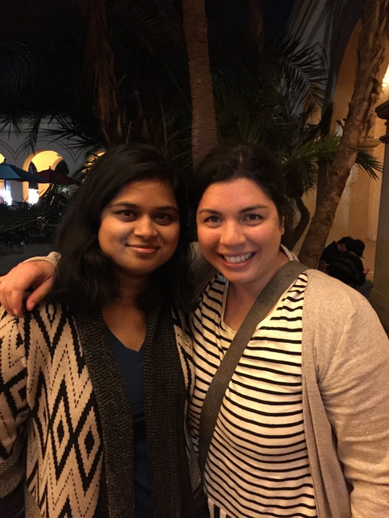 After the zoo we walked through Balboa park to see what "December Nights," the San Diego holiday festival, was all about. We also met up with Swathi, who happened to be in town for a hematology convention! That was the best way to end our lovely day.