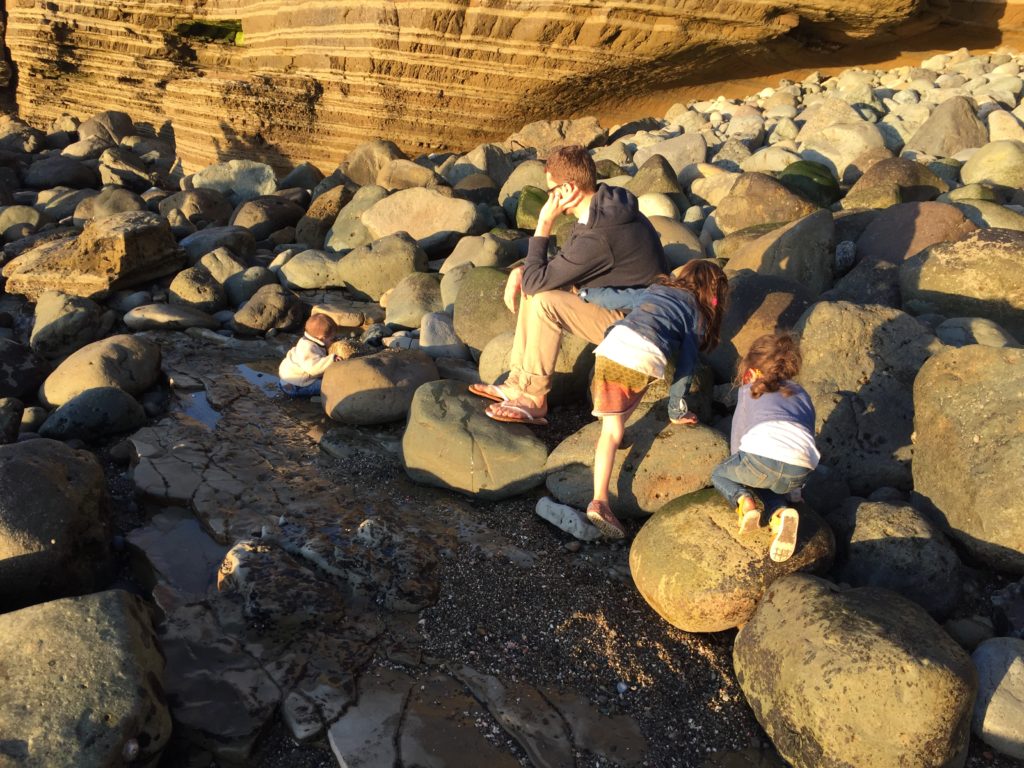 We loved exploring the tide pools. I kept thinking of the book, How to Raise a Wild Child. I felt really good watching my kids experience the sights, sounds, and feels of nature.