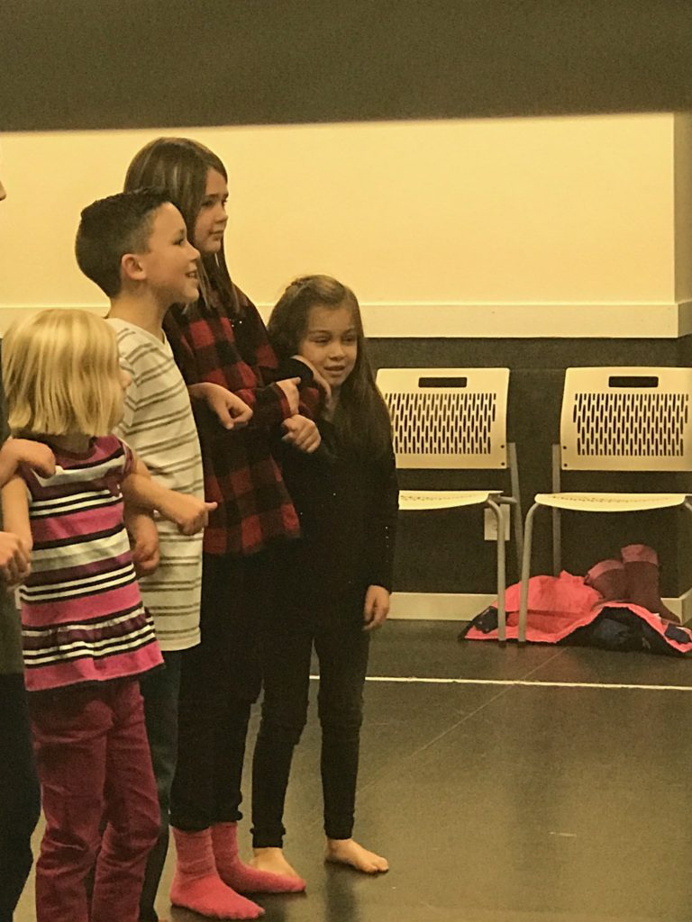 Lydia's first musical theater class was last Friday. She loved it.