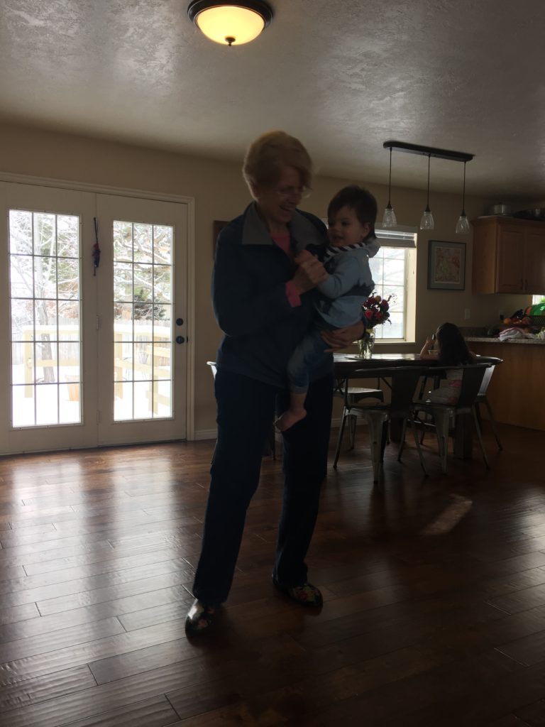 My mom and Ammon love to dance. Sometimes it is the only thing that calms Ammon down!